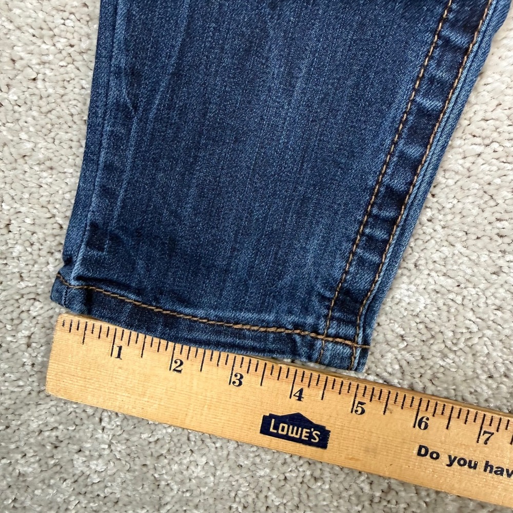 Seven7 Women Dark Wash Tummyless High Rise Skinny Jeans Indigo Denim Size 4 - Picture 3 of 11